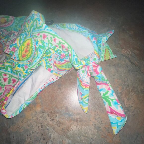 Ralph‎ Lauren Womens Paisley Ruffle Bikini Bottom, Size Medium - Picture 3 of 9